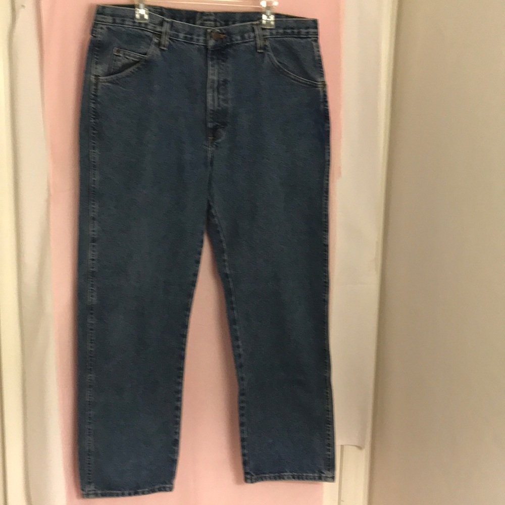 Wrangler Authentic Men’s Blue Jeans Size 38 x 30